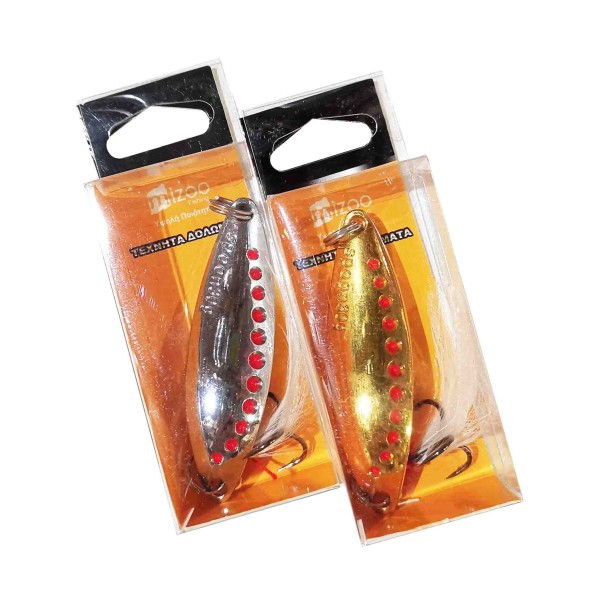 MIZOO FISHING ΤΕΧΝΗΤΟ ΔΟΛΩΜΑ  ΑΣΗΜΙ / ΧΡΥΣΟ 7CM 1374-84 